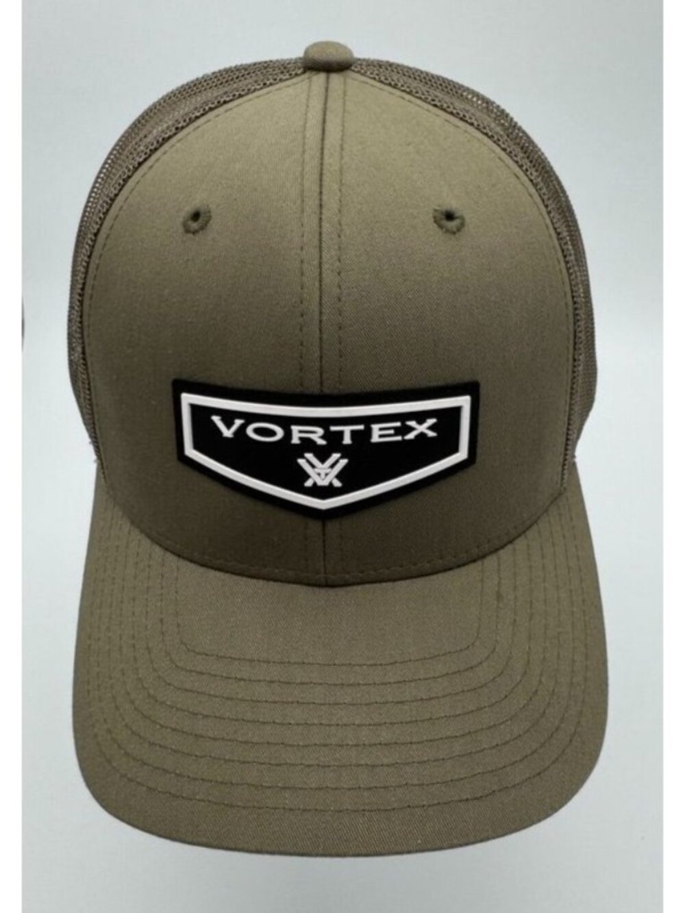 Vortex Strong Point Cap Mesh Trucker Hat Logo Snapback Olive Army Green One Size